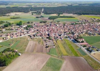 Vista aérea de Lastras de Cuéllar / E.A.