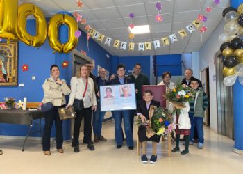 Instantes de la celebración del centenario de Julia Marigómez / E.A.