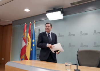 Carlos Fernández Carriedo durante la rueda de prensa posterior al Consejo. / Rubén Cacho