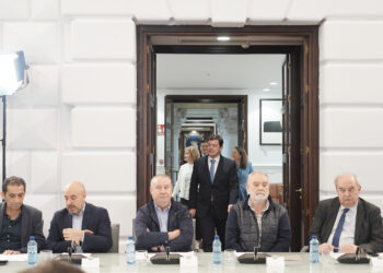 Reunión en Valladolid para abordar una estrategia común ante la nueva política arancelaria estadounidense. / Rubén Cacho