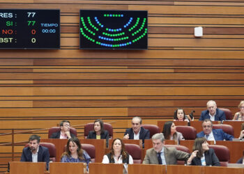Segunda sesión del primer pleno de abril en las Cortes. / Rubén Cacho