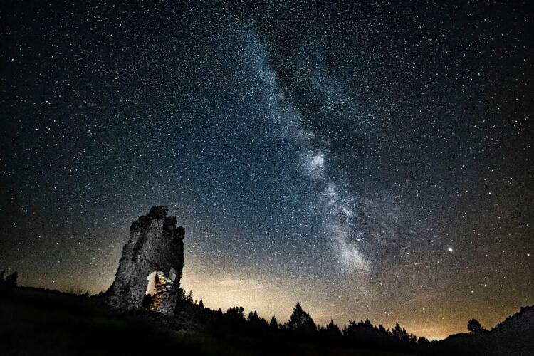 Cielo estrellado en la provincia.