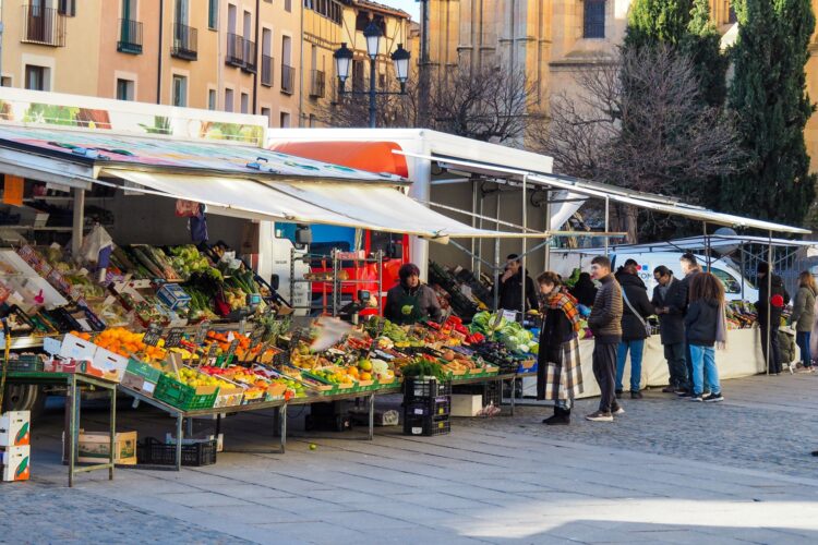 El 86% de los comercios segovianos prevé iguales o mejores ventas durante el ejecicio 1 Clientes comprando fruta/HÉCTOR CRIADO