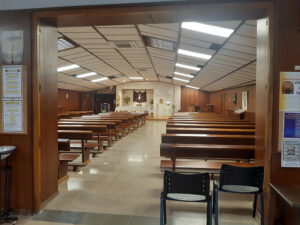 Interior de la iglesia de la Parroquia del Santo Cristo del Mercado.