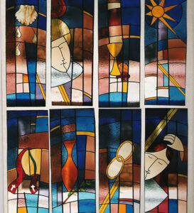 Grupo de vidrieras de la iglesia de Ntra. Señora de Belén.