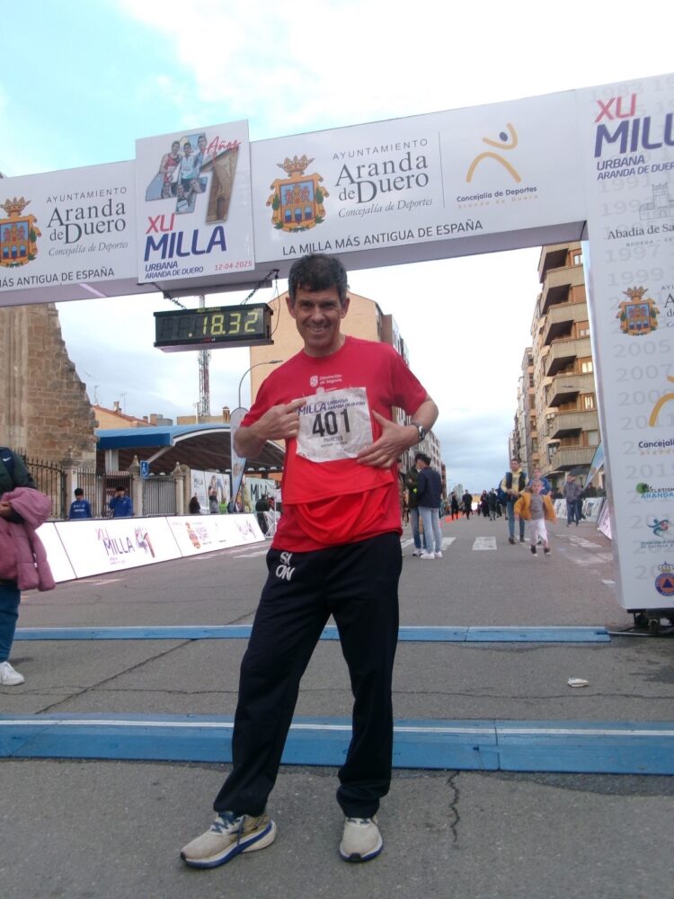 Gran actuación del CAS en varias citas regionales 1 Francisco Maderuelo durante la cita en Aranda de Duero./CAS