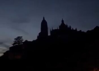 La ciudad quedó totalmente a oscuras/CATEDRAL DE SEGOVIA