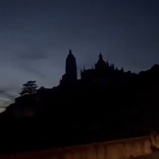 Oscuridad total en Segovia 1 La ciudad quedó totalmente a oscuras/CATEDRAL DE SEGOVIA