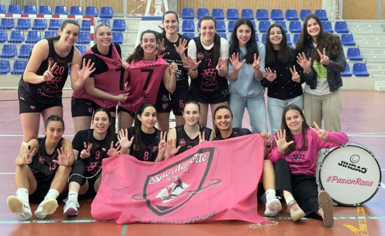 17 victorias: un nuevo récord para iniciar una nueva etapa en el Cochinillo Segoviano SL 1 La plantilla del Cochinillo Segoviano SL celebra la victoria contra el CB Villamuriel.