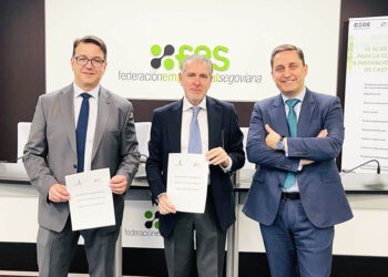 Ángel Luis Llorente, Andrés Ortega y José María Chaparro. / FES