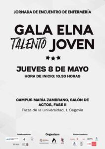 La Asociación de Enfermería ELNA celebrará la I Gala talento Joven 2 JUEVES 8 DE MAYO WEB