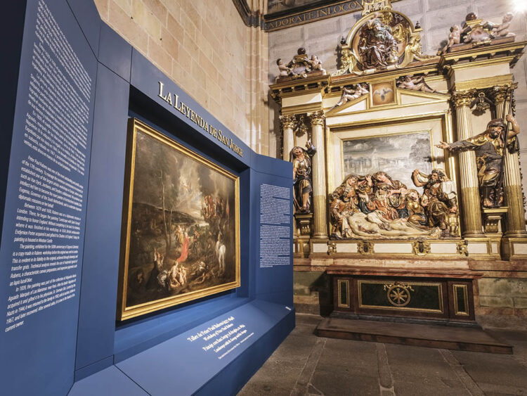 La capilla de La Piedad de la Catedral de Segovia abre sus puertas a la exposición de la obra del taller de Rubens 'Paisaje con San Jorge y el dragón'. / CATEDRAL