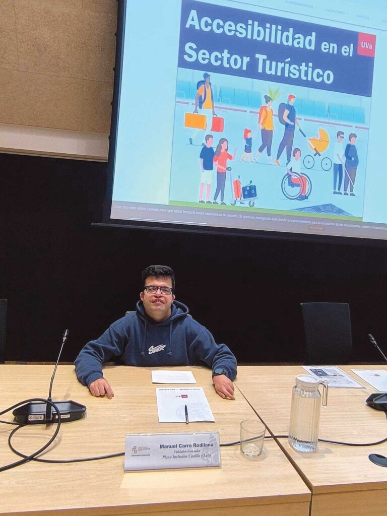 El Grado de Turismo Campus de Segovia de la UVa celebra la II Jornada de Accesibilidad en el Sector Turístico 3 Manuel Carro trabaja como validador de Espacios Turisticos web