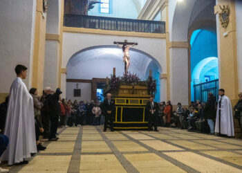 Paso de los Cinco Misterios, en Santa Eulalia. / HÉCTOR CRIADO