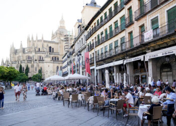 Terrazas en Plaza Mayor de Segovia. / EL ADELANTADO