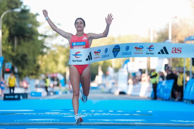 Águeda Marqués se proclama ganadora en categoría femenina del 10K del Maratón de Madrid./E.A
