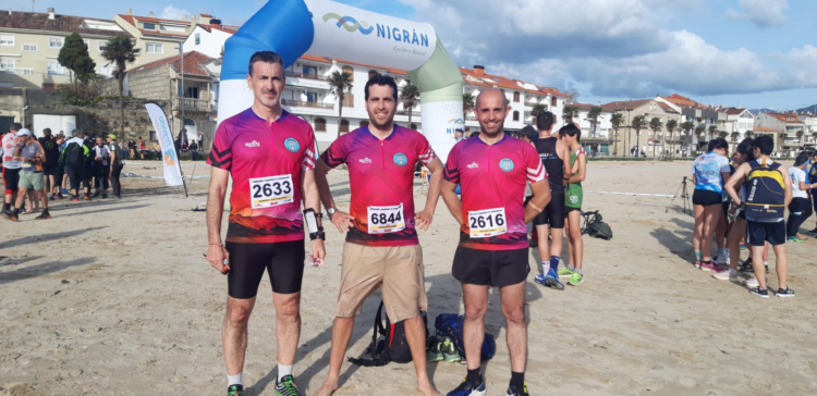 Parte de la comitiva el club Segovia Orientación durante su participación el la de Liga Nacional O-PIE de Pontevedra./CLUB SEGOVIA ORIENTCIÓN