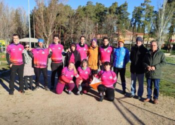 La comitiva durante la prueba celebrada el pasado domingo./C. SEGOVIA ORIENTACIÓN.