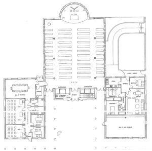 Planta de la Iglesia de San Alfonso Rodríguez