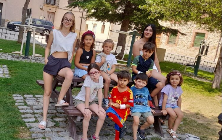 Campamento de Noelia Lorente y Andrea Otero.