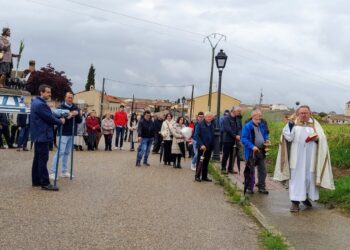 Momento de la procesión de San Isidro Labrador.
