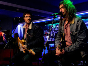 Pablo Solo e Íñigo Bregel durante el homenaje.