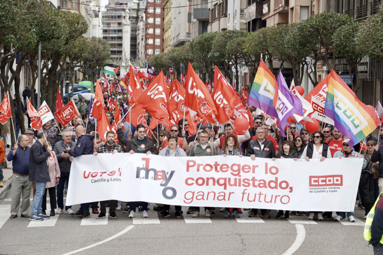 La reducción de jornada, principal reivindicación del 1 de mayo 1 Desde León pidieron un plan de inversión pública para la provincia. / Campillo