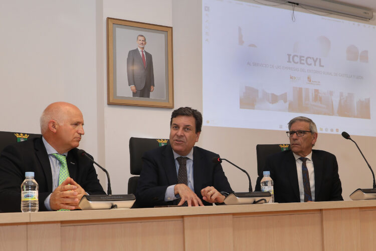 El ICECYL aumenta un 10% las ayudas a empresas ubicadas en pueblos de la región 1 Presentación de los nuevos apoyos al tejido empresarial rural. / Brágimo