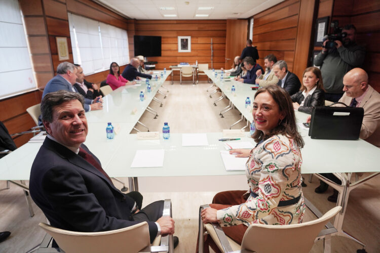 La Junta y las D. O. del vino se unen para hacer frente a los aranceles 1 Reunión con los representantes de las 16 D. O. vitivinícolas de la Comunidad. / Rubén Cacho