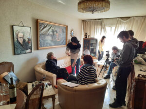 La entrevista a Rosa M. Scarpa en su casa.