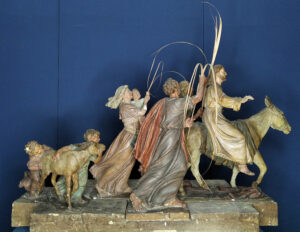 Tras el escultor Florentino Trapero 4 Maqueta de La Borriquita.