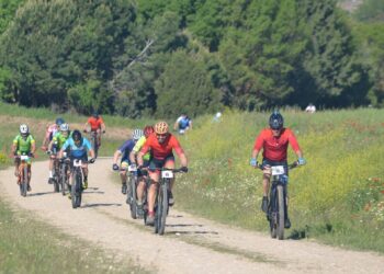 Momento de la XIX Marcha del Toro BTT.