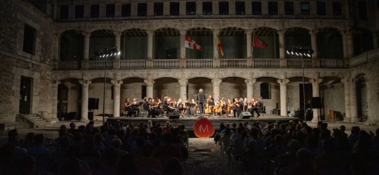 El MUSEG programa una treintena de actuaciones para celebrar 50 años 1 Orquesta Sinfónica de Segovia en una actuación de ediciones pasadas del MUSEG. / Fundación Juan de Borbón