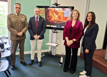 José Manuel Puyuelo, Andrés Ortega, May Escobar y Beatriz Serrano. / FES
