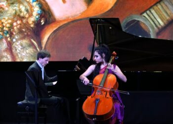 Actuación de la violonchelista Nina Rivas y el pianista Gleb Koroleff en la edición anterior / FUNDACIÓN KATARINA GURSKA