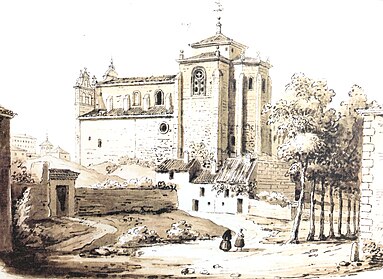 Recreacion de lo que fue el convnto de San Agustin. Siglo XVI