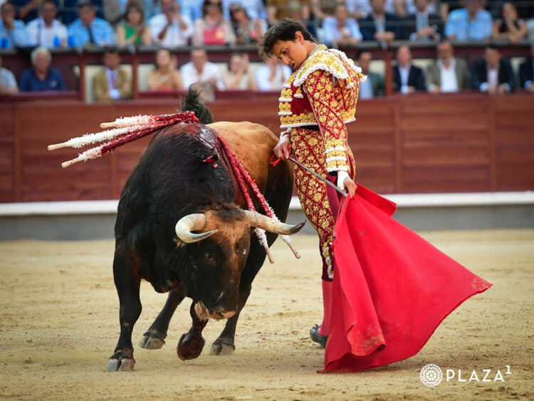 Entre la acritud de la exigencia y el ambiente de los 'juernes' 1 Pase por bajo de Roca Rey. / PLAZA 1