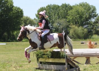 Carlota García de Paredes, con ‘Isotz Urdin’ durante la prueba./FHCYL