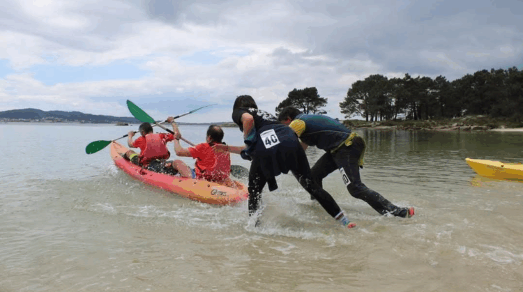 La comitiva del club segoviano en la cita en Pontevedra./CLUB ORIENTACIÓN