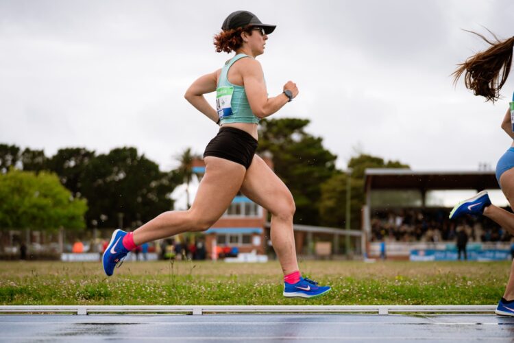 Sandra San Miguel durante un instante de la cita./E.A