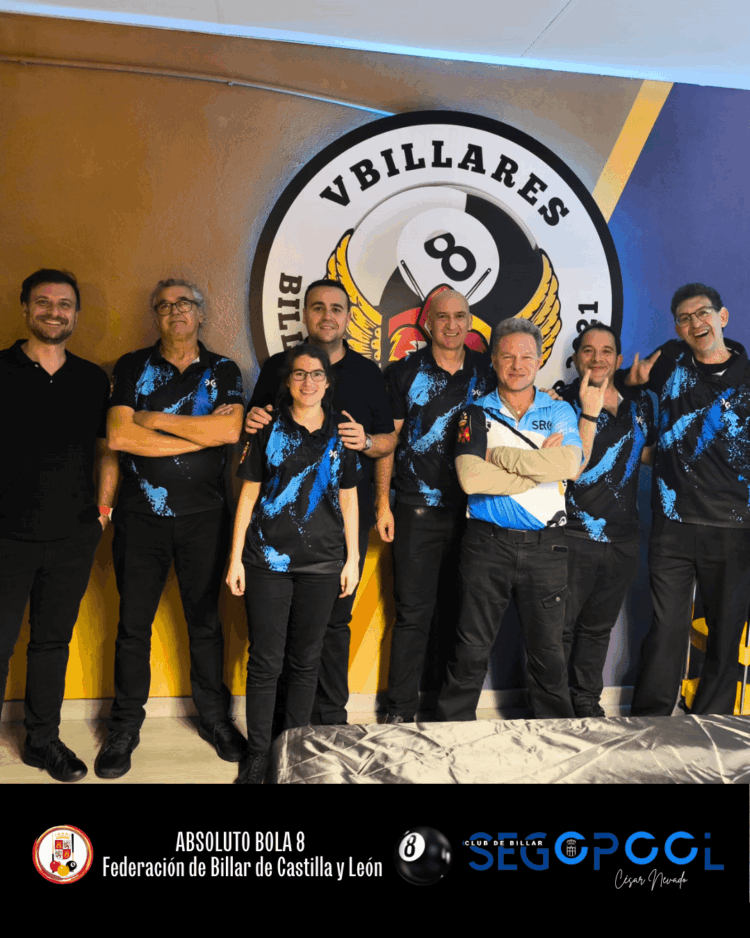 La delegación del club segoviano posa durante la cita en Salamanca./CD SEGOPOOL