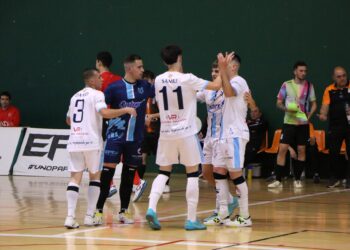 Un encuentro del equipo segoviano durante el presente curso./FS VALVERDE
