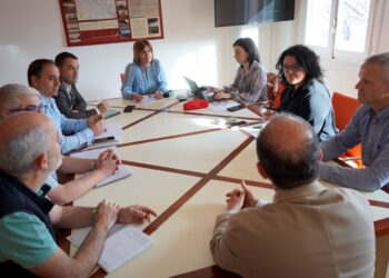 Un momento de la reunión./ D.P.