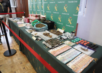Material incautado por la Guardia Civil de Valladolid. / Rubén Cacho