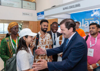 El Presidente de la Junta inaugura el VIII Congreso Internacional del Español en Salamanca. / Susana Martín