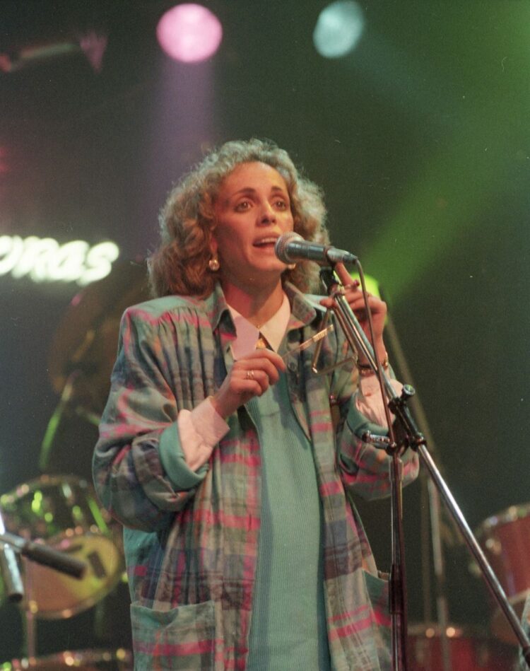 Milagros Olmos en las Noches de Radio 3 en 1986 / PACO MANZANO