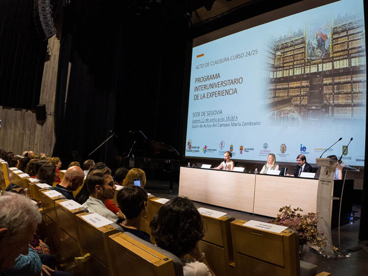 Acto de clausura del Programa Interuniversitario de la Experiencia en Segovia. / Héctor Criado