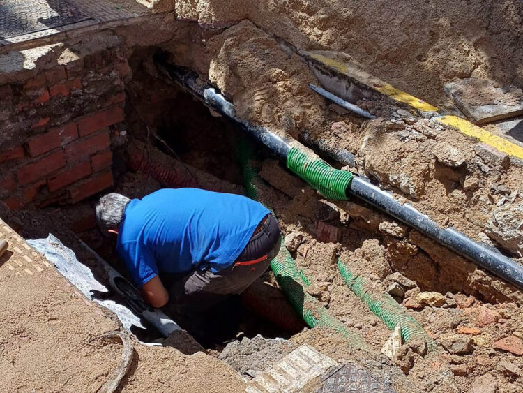 Avería en la calle Ezequiel González de Segovia. / AYUNTAMIENTO DE SEGOVIA