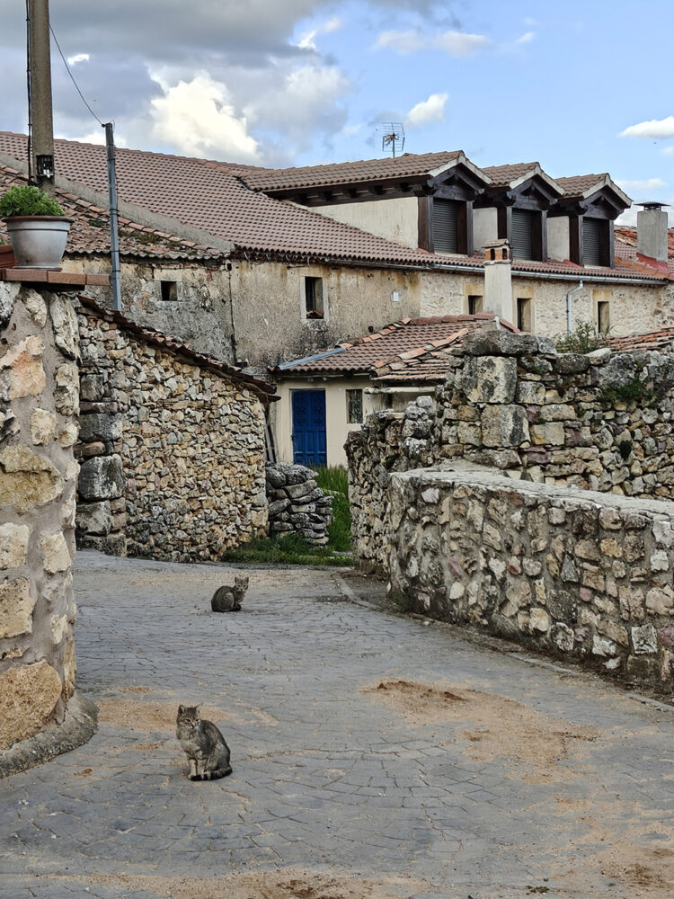 Las empedradas calles de Castroserracín.