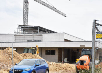 Obras del Centro de Salud ‘Segovia IV’, en el barrio de Nueva Segovia. / A.M.